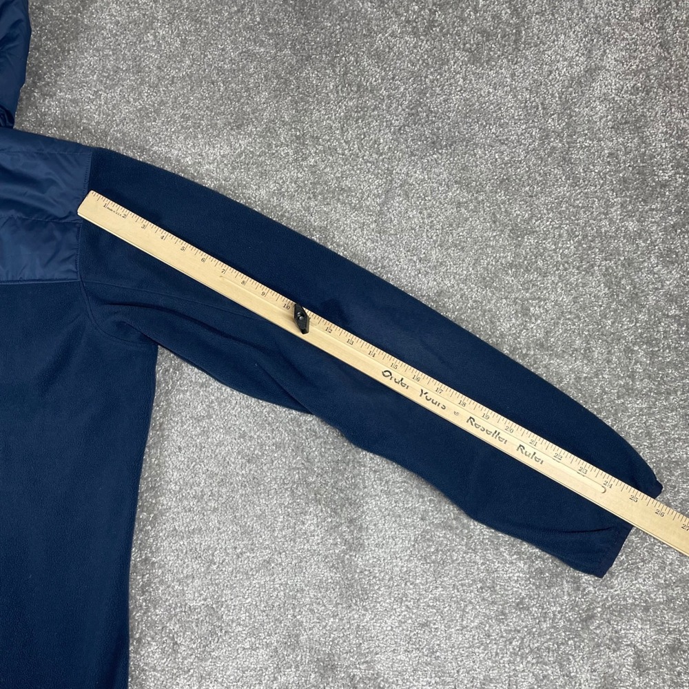 Columbia Jacket Mens Large Thermal Coil Fleece Insulated Hooded Zip Up Blue - Picture 12 of 14